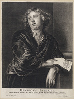 KG 03114
<br/>
Portret H. Liberti, organist Groningen
<br/>
<em>Jode II, Pieter de (1606-na 1647)</em>